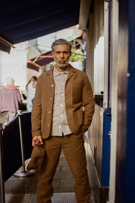 Theydon Overshirt - Orlon Taupe