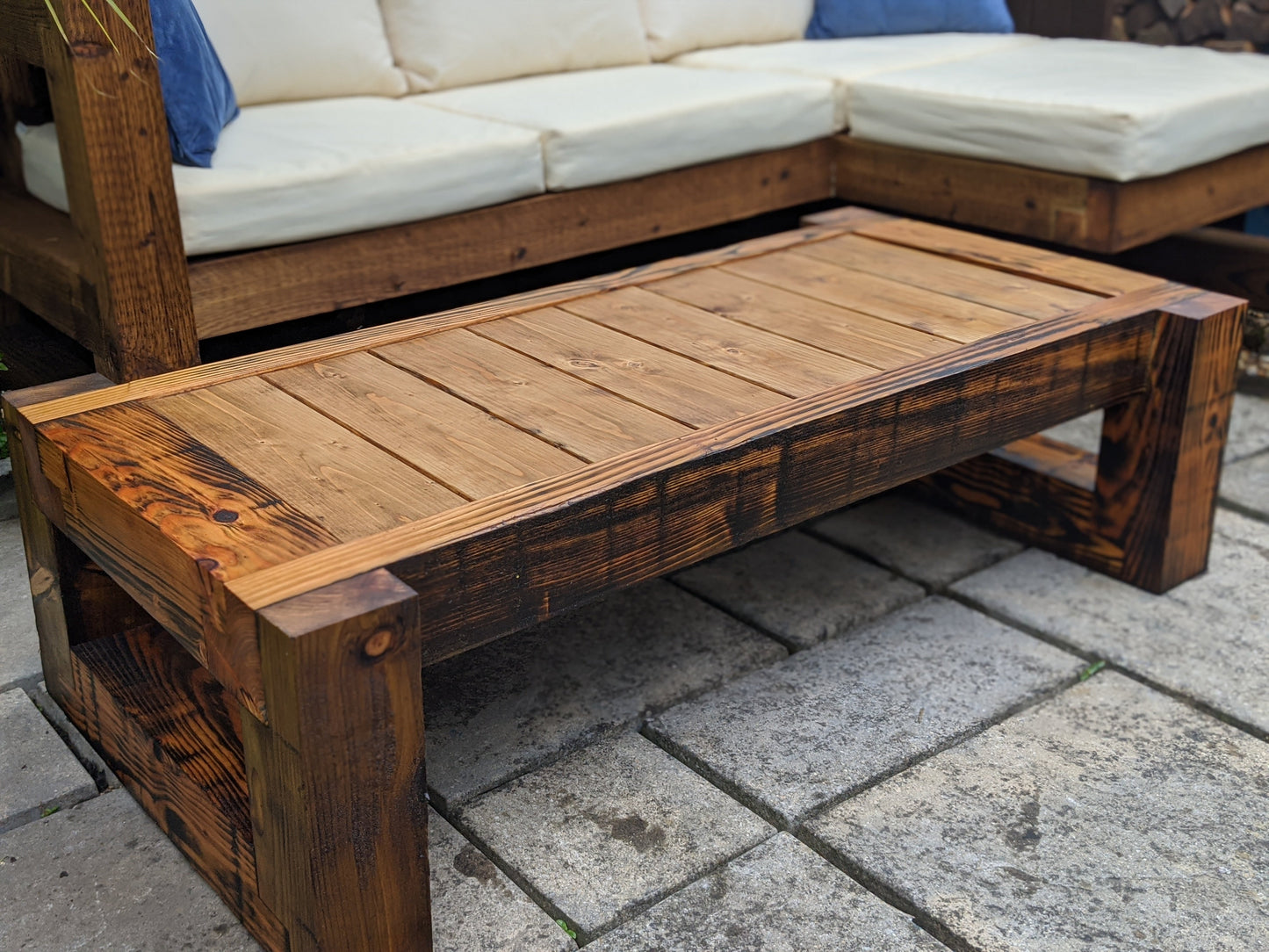 Solid Wood Garden Table/bench