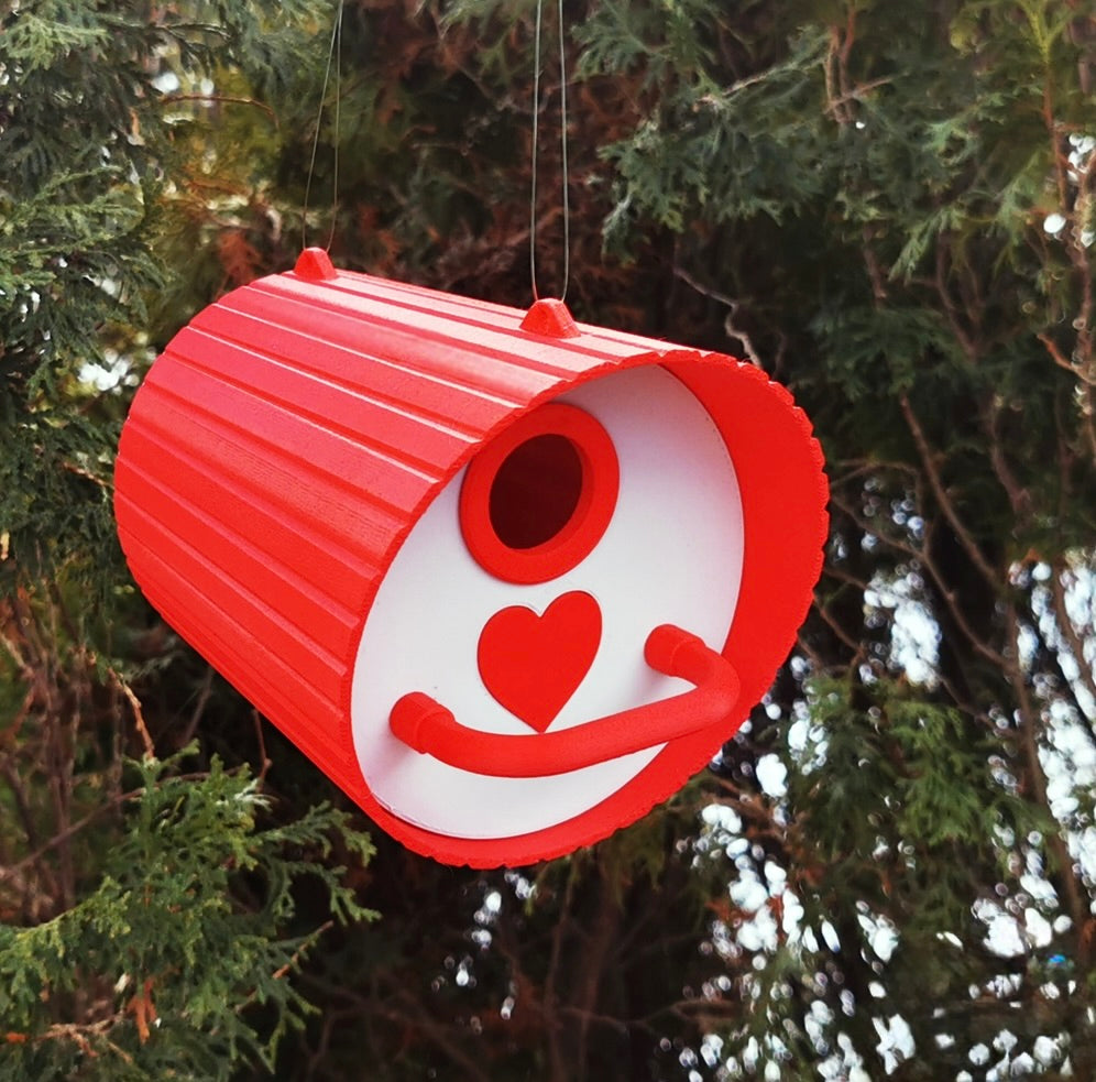 Classic & Simple Bird Box β Cute 3D Printed Outdoor Hanging Bird House | Fun Garden Decor | Gift For Mum | Nest Box