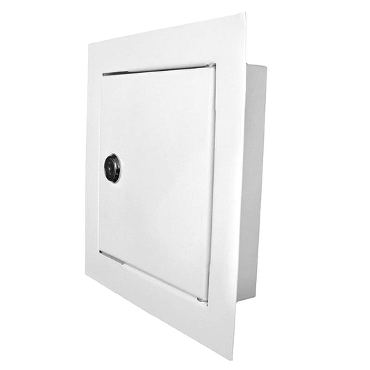 Access Panel Door Metal With Lock, White 150mm x 200mm