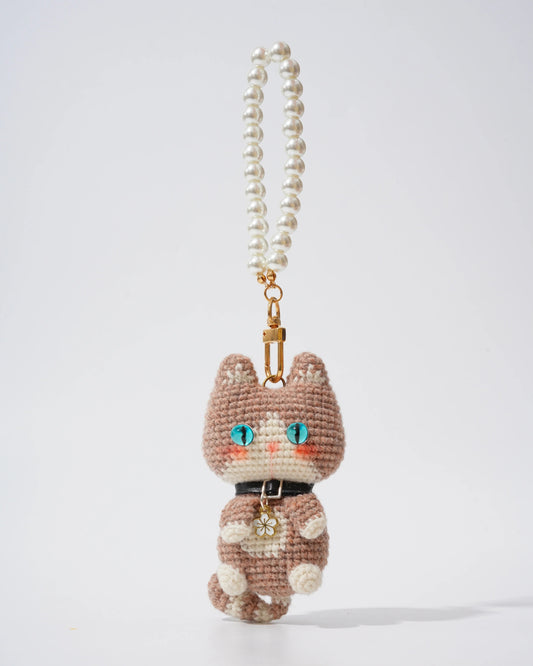 Pancake Cats Bag Charms – Handmade Cat Collection