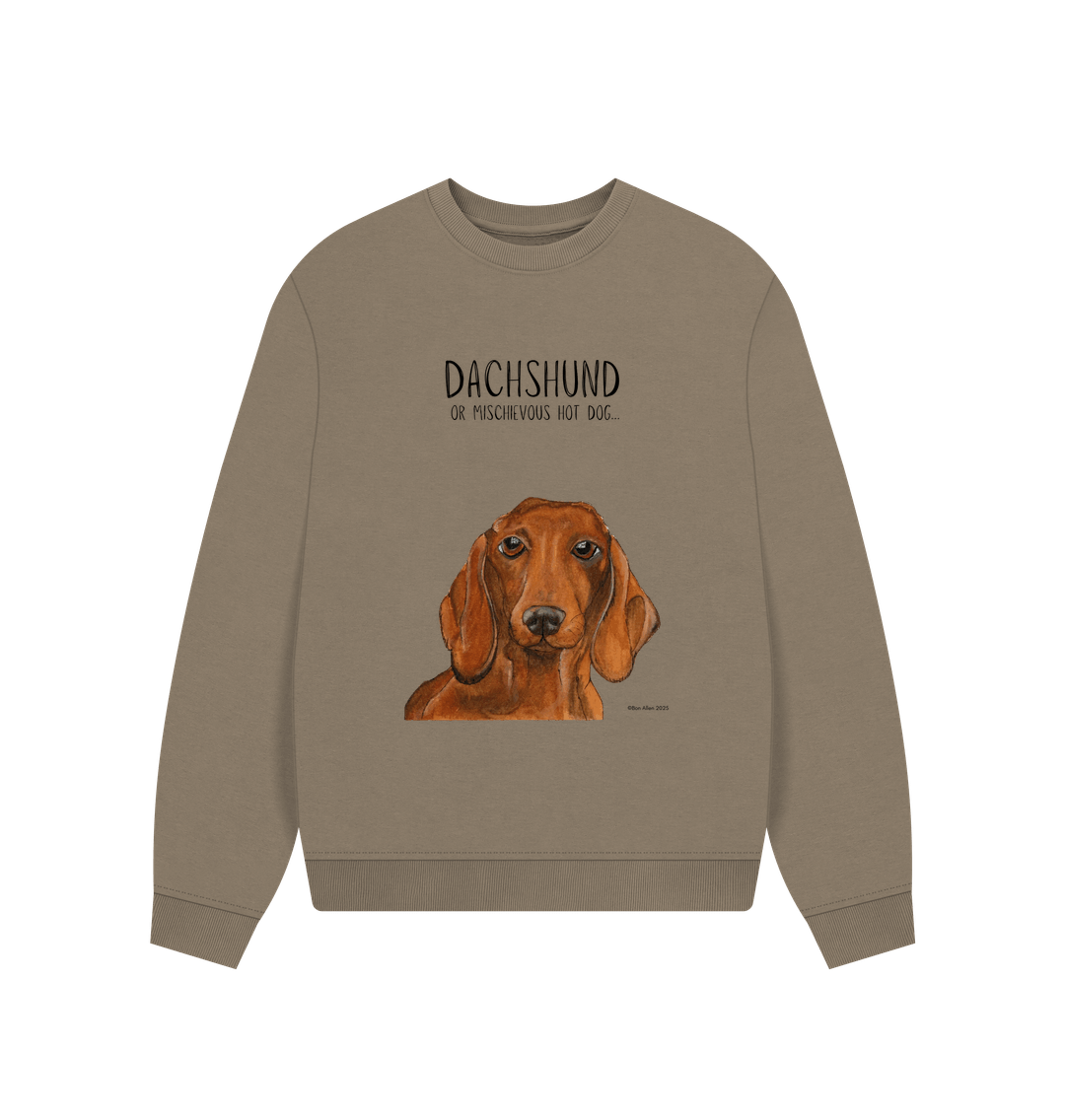 Comfy, Cozy, & Cute: The Dachshund Oversized Sweatshirt"
