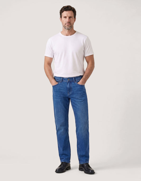 Classic Mid Blue Jeans - 5 Pocket Fit