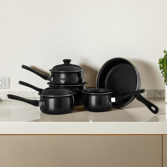 Viggo 5 Piece Black Cookware Set
