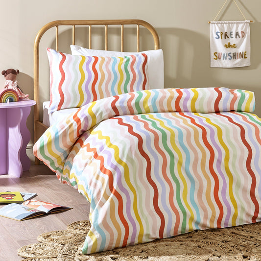 Happy Days Organic Cotton Duvet Cover & Pillowcase