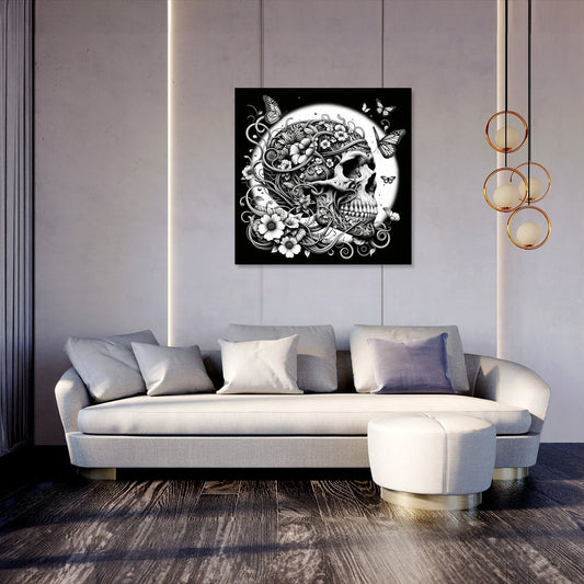 Surreal Skull Canvas