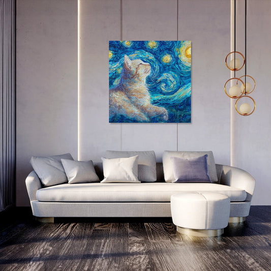 Starry Cat Canvas