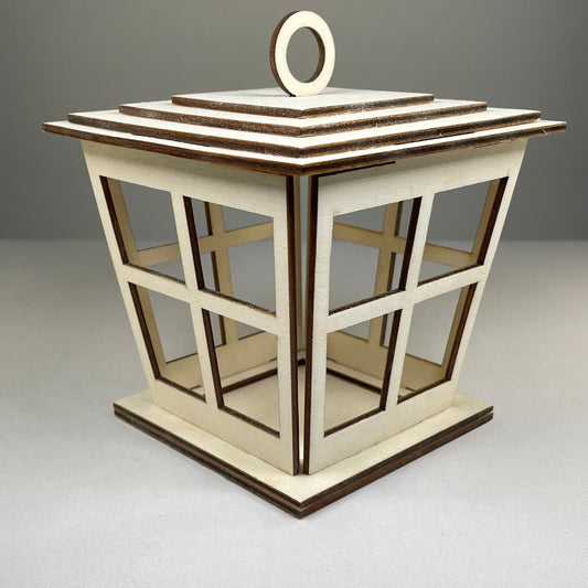 Victorian Christmas Lantern Ornament - Handmade Ornament by Curious Rabbit ®