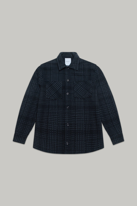 Bart Overshirt - Navy Blue Check