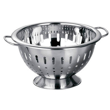 Hollis Brushed Stainless Steel Finish Colander