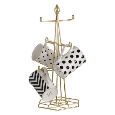 Vertex Contour Matte Gold Mug Tree