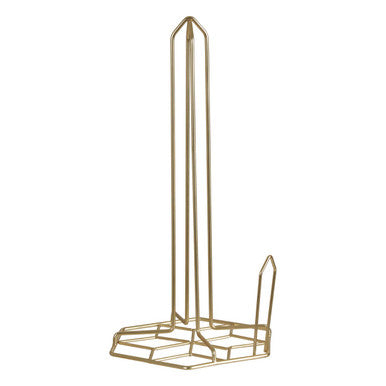 Vertex Kitchen Roll Holder With Matte Gold Finish