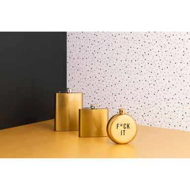 Auden 8Oz Gold Finish Hip Flask