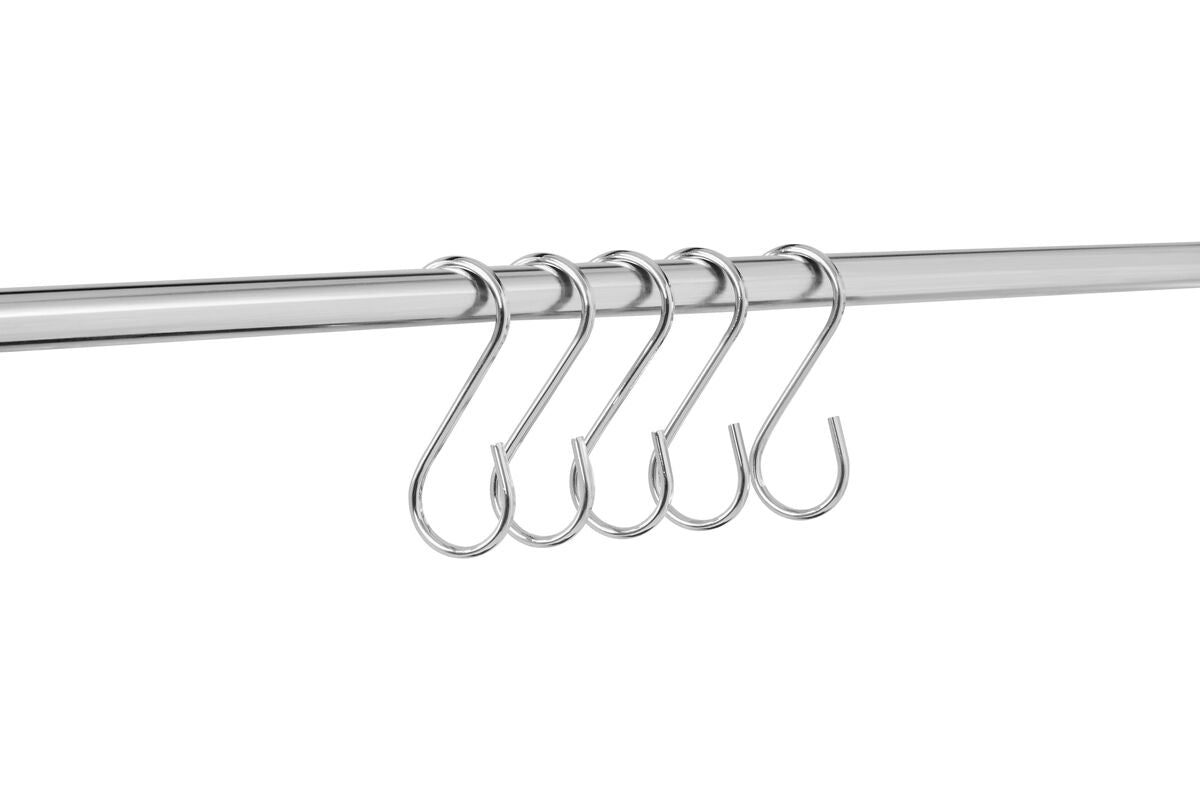 Set of 10 Chrome Hanging Hooks | Sorello