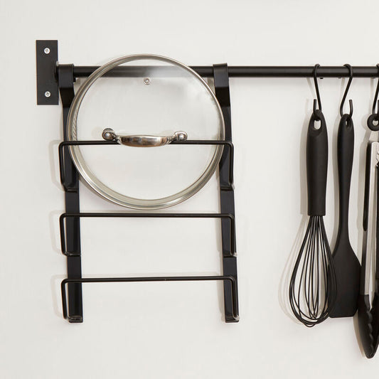 Sorello Matt Black Hanging Pan Lid Rack