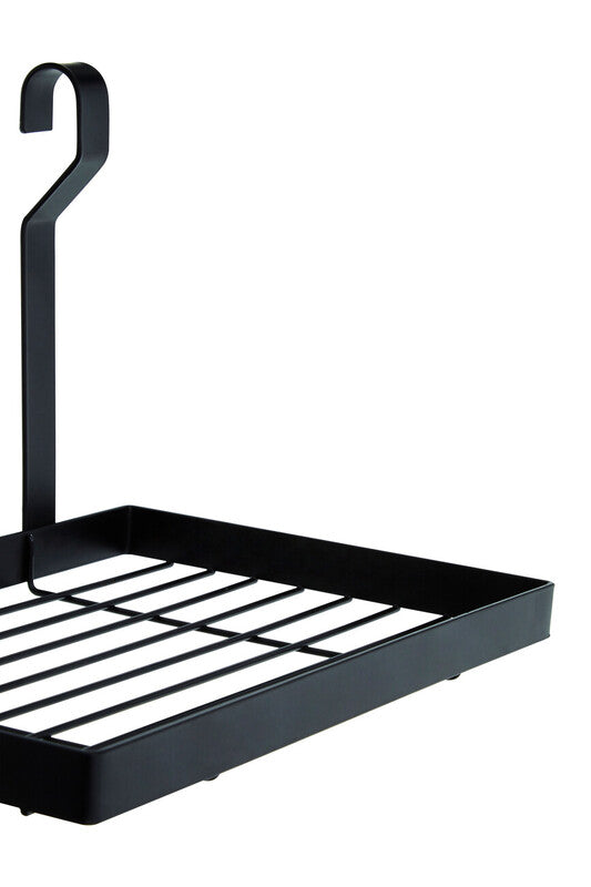 Matt Black Hanging Shelf Storage Rack | Sorello