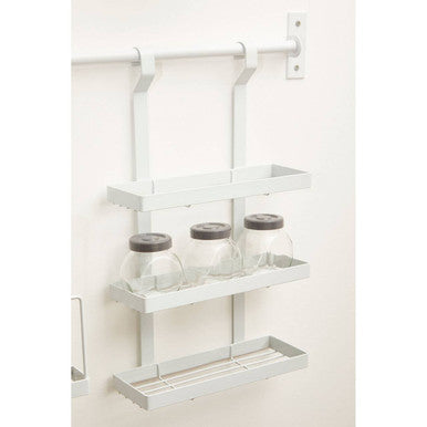 Sorello White Iron Three Level Hanging Rack
