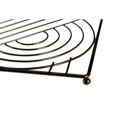 Black Nickel Finish Square Trivet | Vertex