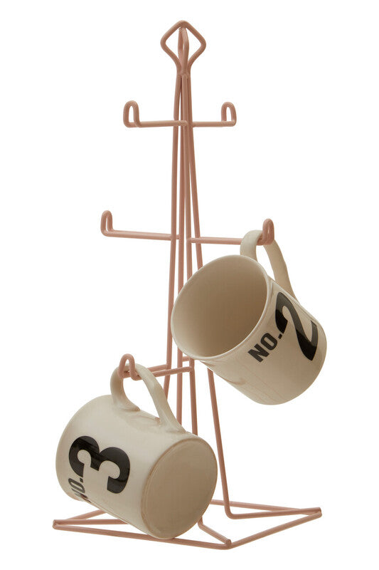 Vertex Pink Finish 6 Mug Tree