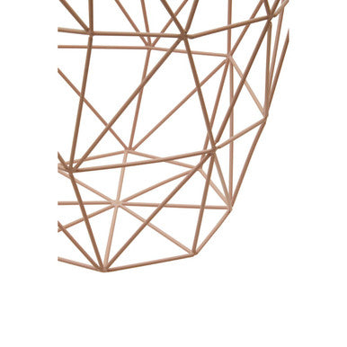 Pink Finish Storage Basket | Vertex