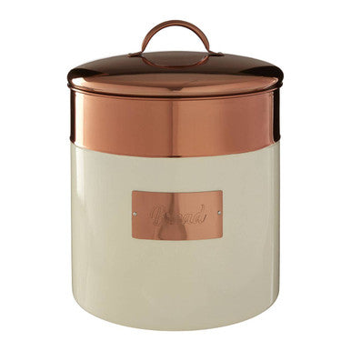 Cream and Copper Bread Bin | Prescott