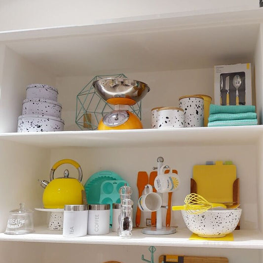 Speckled Set Of 3 Cake Storage Tins