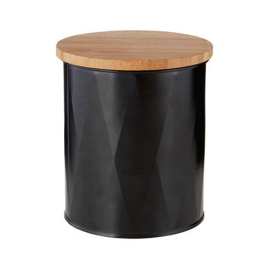 Black Small Storage Canister | Rhombus