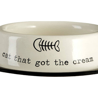 0.4Ltr Cat That Got The Cream Bowl | Adore Pets