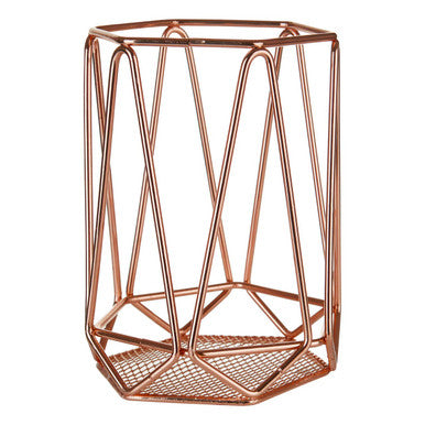 Vertex Copper Finish Utensil Holder