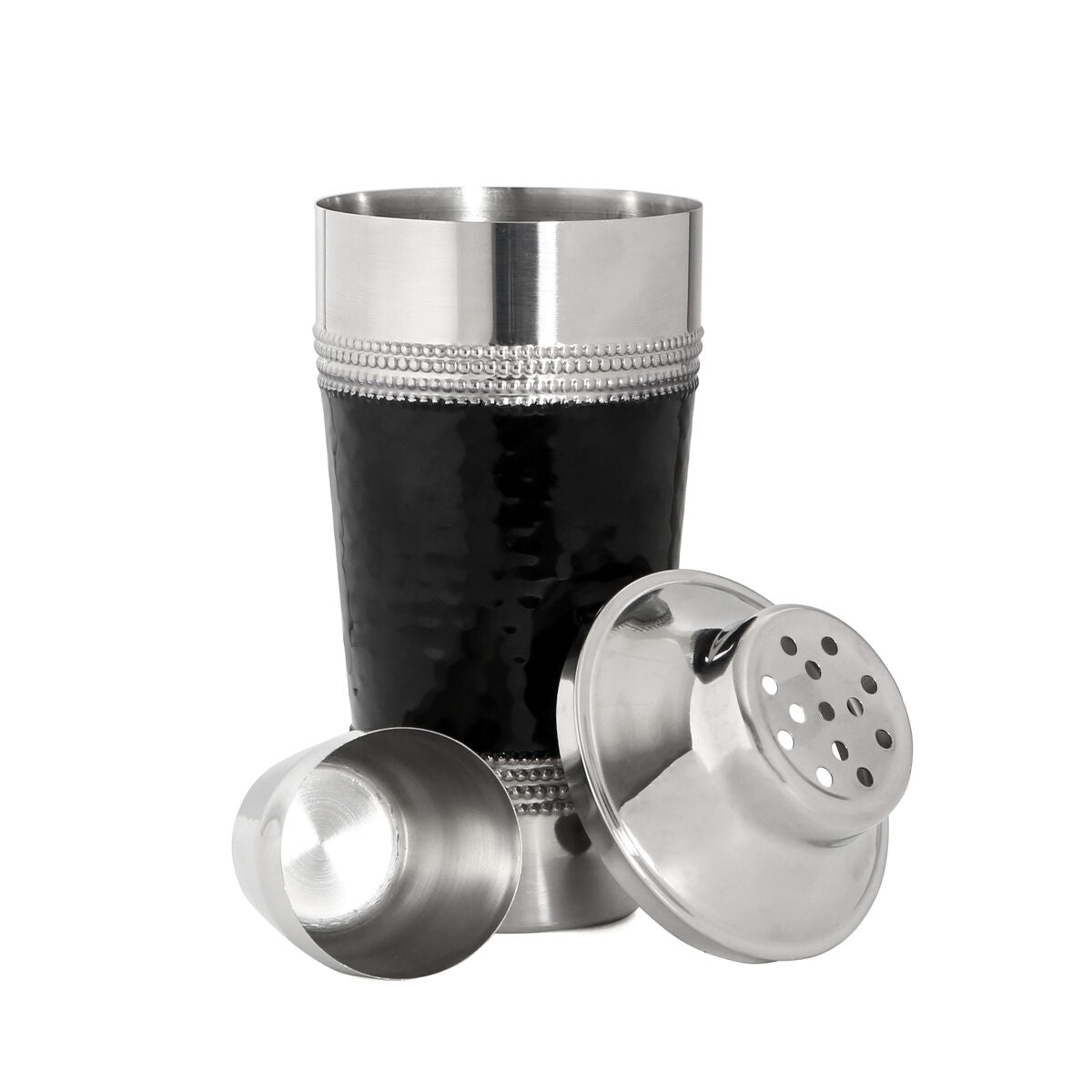 Hammered Black Band Cocktail Shaker | Mixology