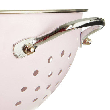 Hollis Pastel Pink Enamel Retro Colander