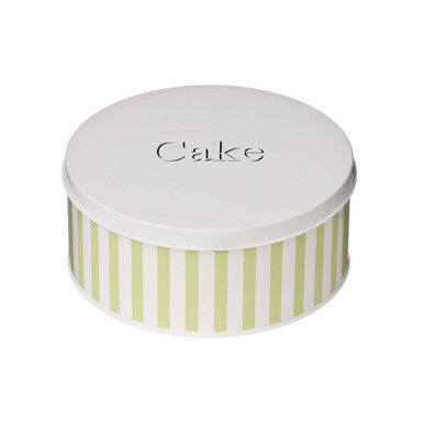 Green Cake Tin | Candy Stripe