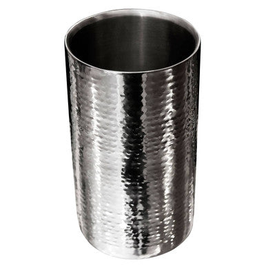 Stainless Steel Hammered Effect Wine Cooler | Martel