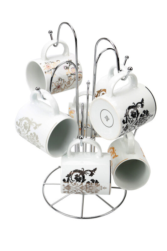 Helix Chrome 8 Cup Mug Tree