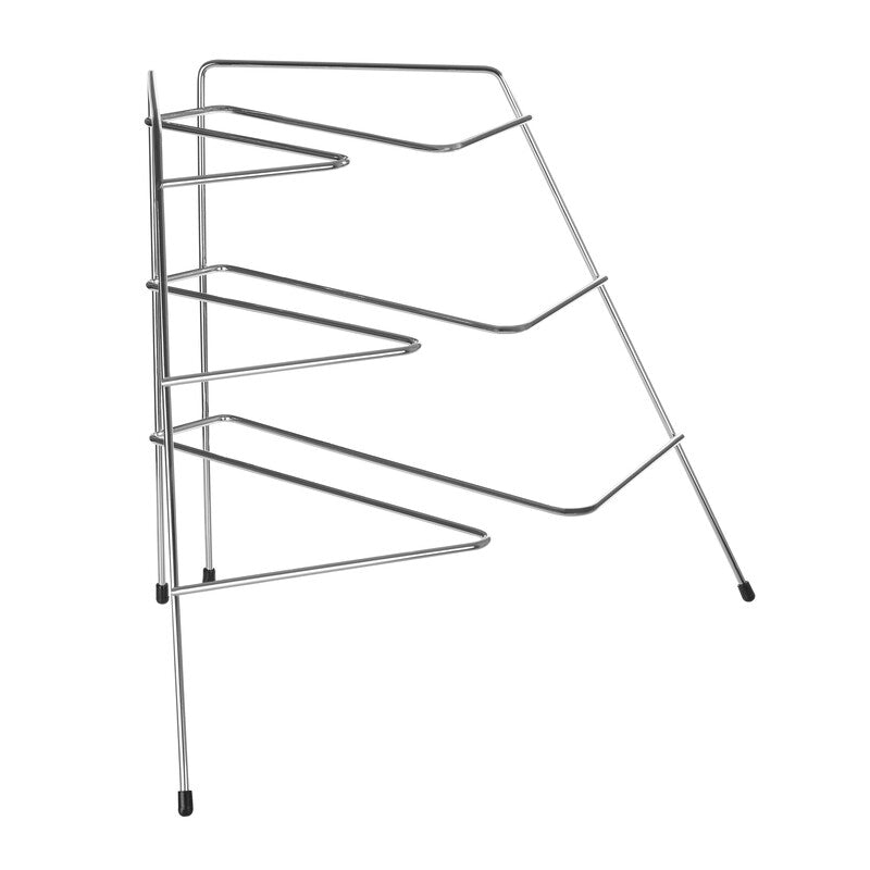 Chrome Corner Plate Rack | Jasper