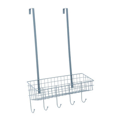Over the Door Grey Finish Hanger Shelf | Kirby