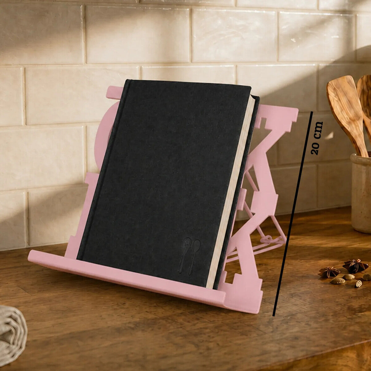 Cook Book Stand Pink | Alpha