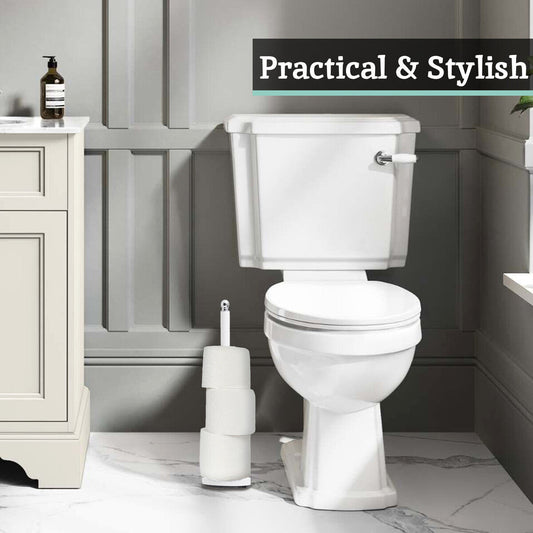 Adler White Toilet Roll Holder