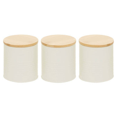 Set Of Three Cream Canisters | Alton