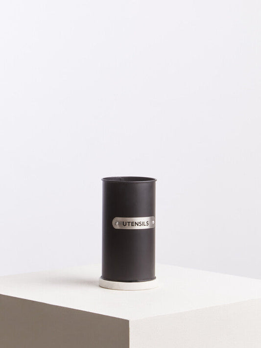 Liberty Black Enamel Utensil Holder