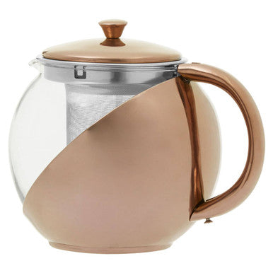 Stainless Steel Teapot With Copper Finished Infuser