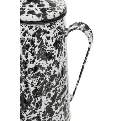 Hygge Black And White Patterned Coffee Pot