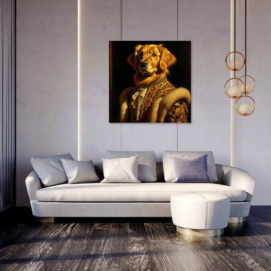 Regal Retriever Reverie Canvas