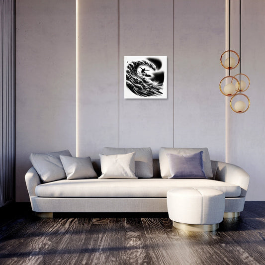 Surge of the Silver Wave Canvas
