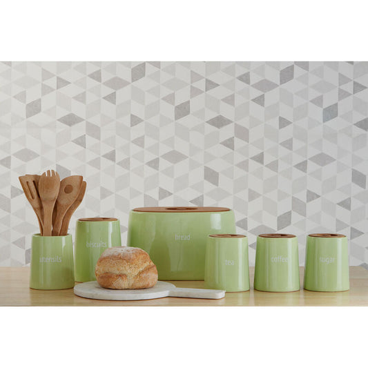 Fletcher Green Ceramic Bread Bin