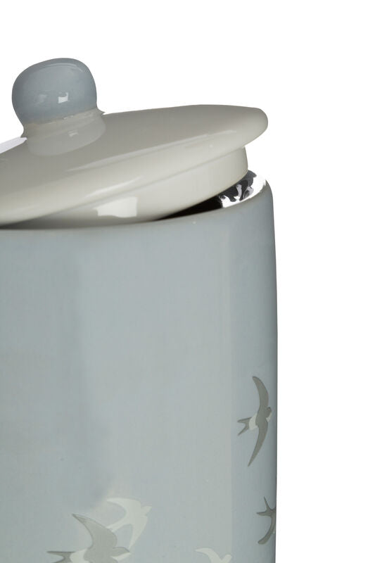 Light Blue Bird Design Canister | Swift