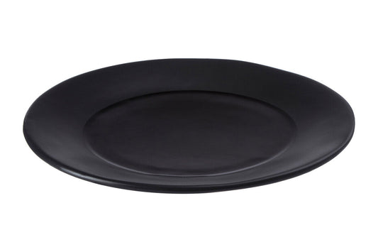 Black Stoneware Dinner Plate | Hygge
