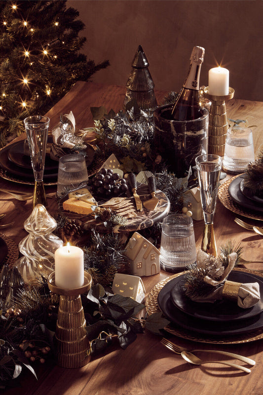 Hygge Black Stoneware Dinner Plate