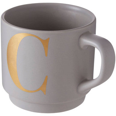 Grey Monogram Mug C | Signet