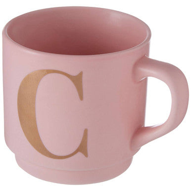 Signet Pink Monogram Mug C